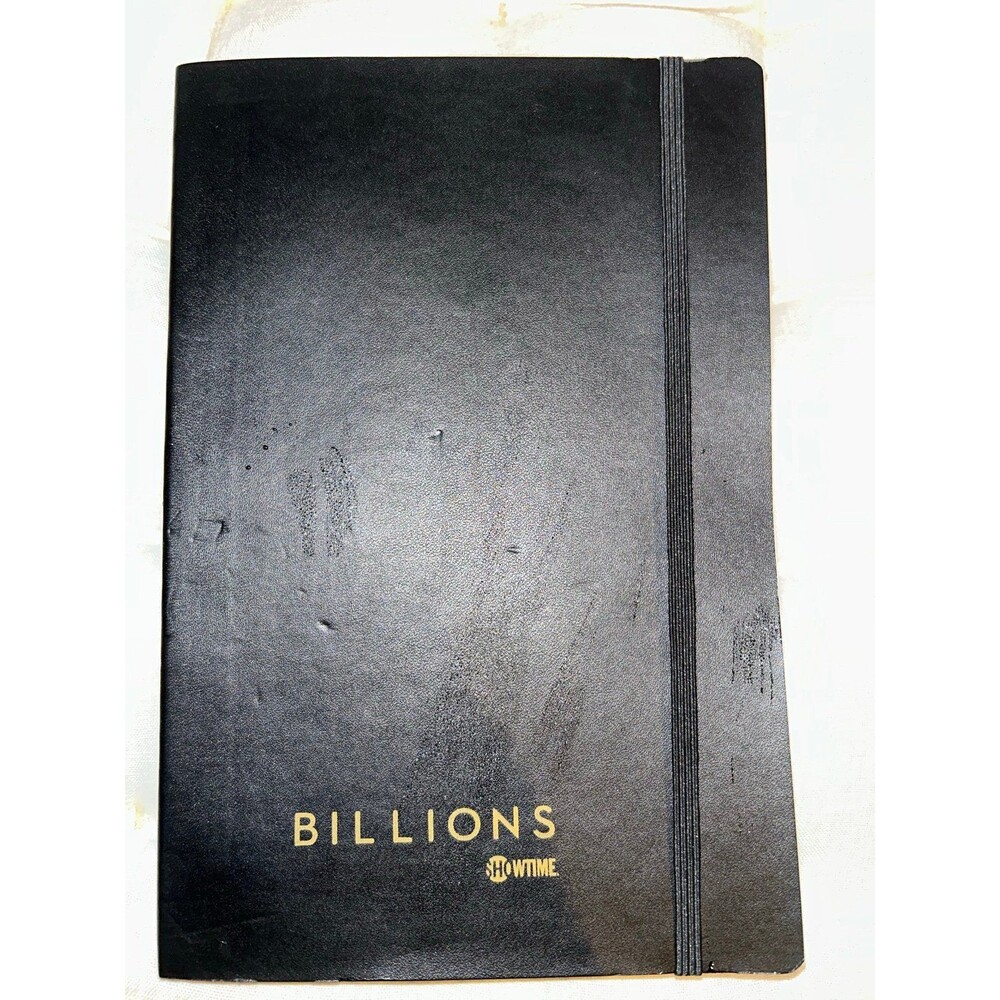 Billions Showtime Softcover Black Notebook - 5”x7”